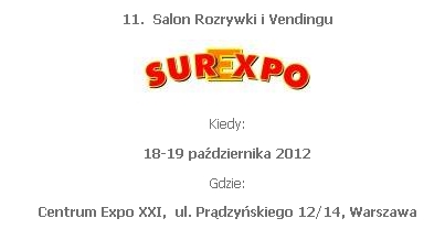 SUREXPO już jutro!