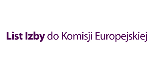 List Izby do Komisji Europejskiej