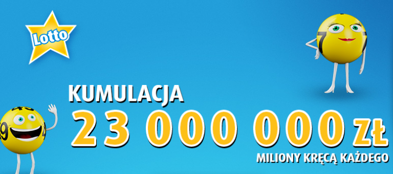 Wielka kumulacja w Lotto. Do wygrania aż 23 miliony złotych