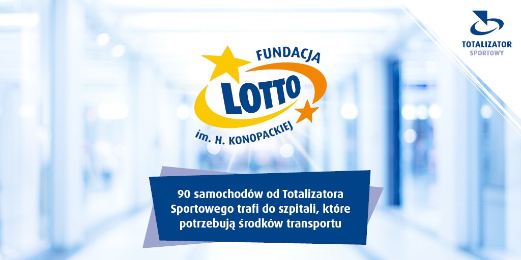 90 samochodów od Totalizatora Sportowego trafi do szpitali, które potrzebują środków transportu