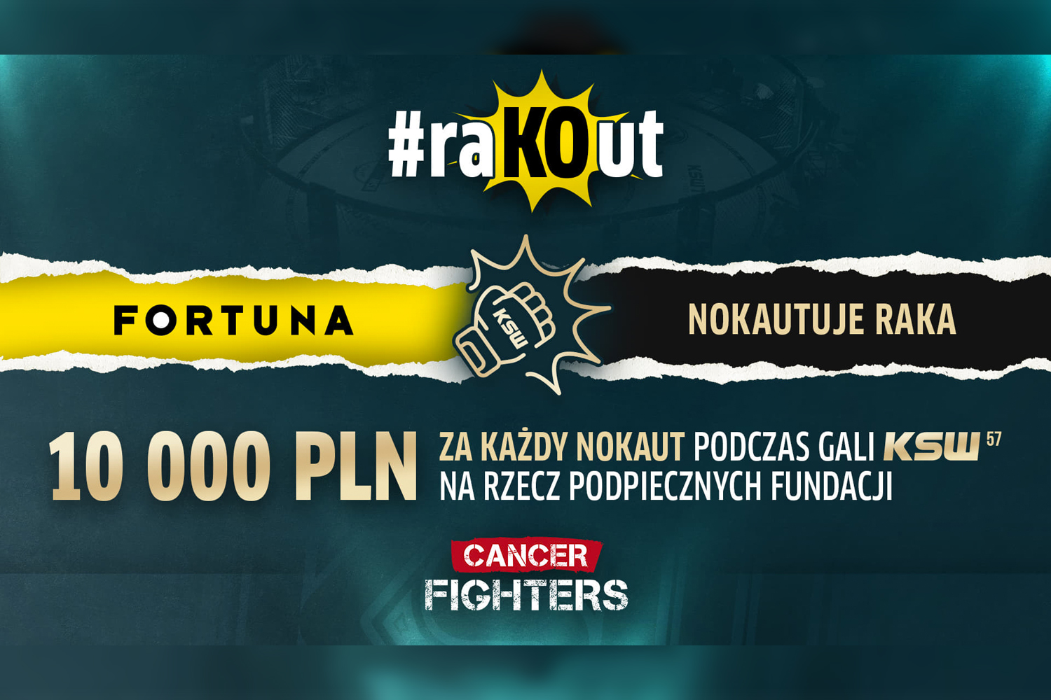 Fortuna nokautuje raka na gali KSW 57