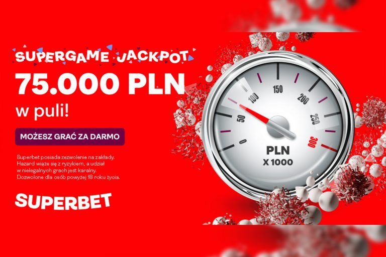 Pierwsza kumulacja w SuperGame Jackpot. Do zgarnięcia 75 000 PLN!