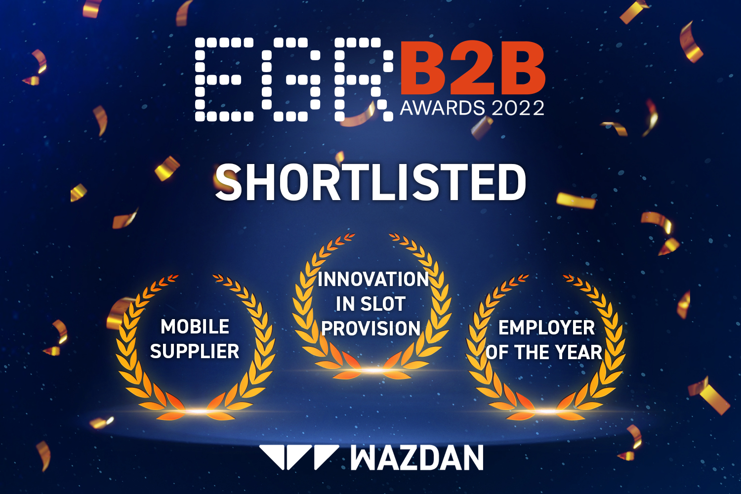 Firma Wazdan została nominowana do trzech nagród EGR B2B Awards