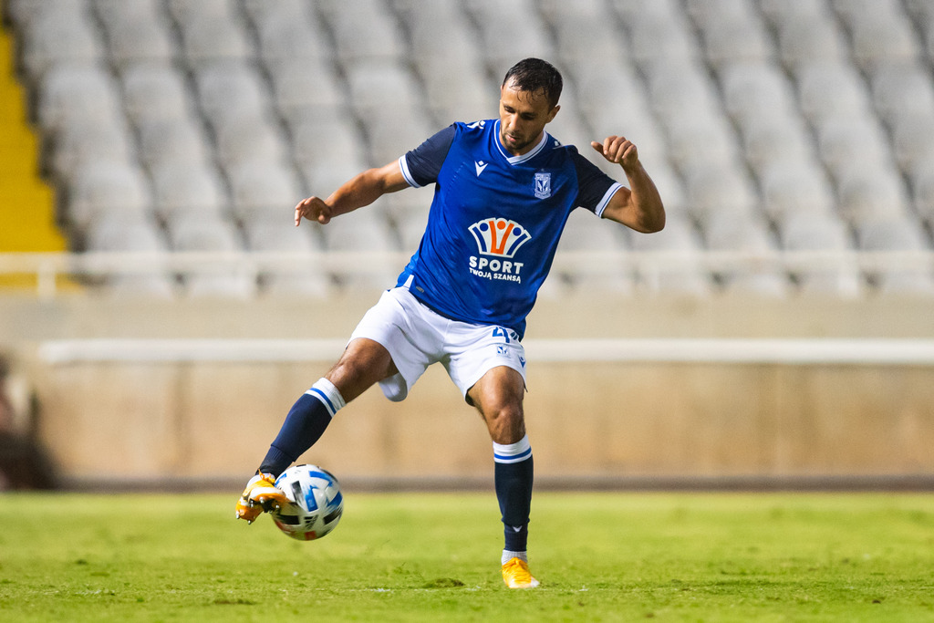 23.09.2020, Strowolos
Spotkanie III rundy eliminacyjnej do Ligi Europy, mecz Apollon Limassol - Lech Poznan 0:5
Fot. Przemyslaw Szyszka

Na zdjeciu: 
mecz Apollon Limassol - Lech Poznan 0:5, Alan Czerwinski