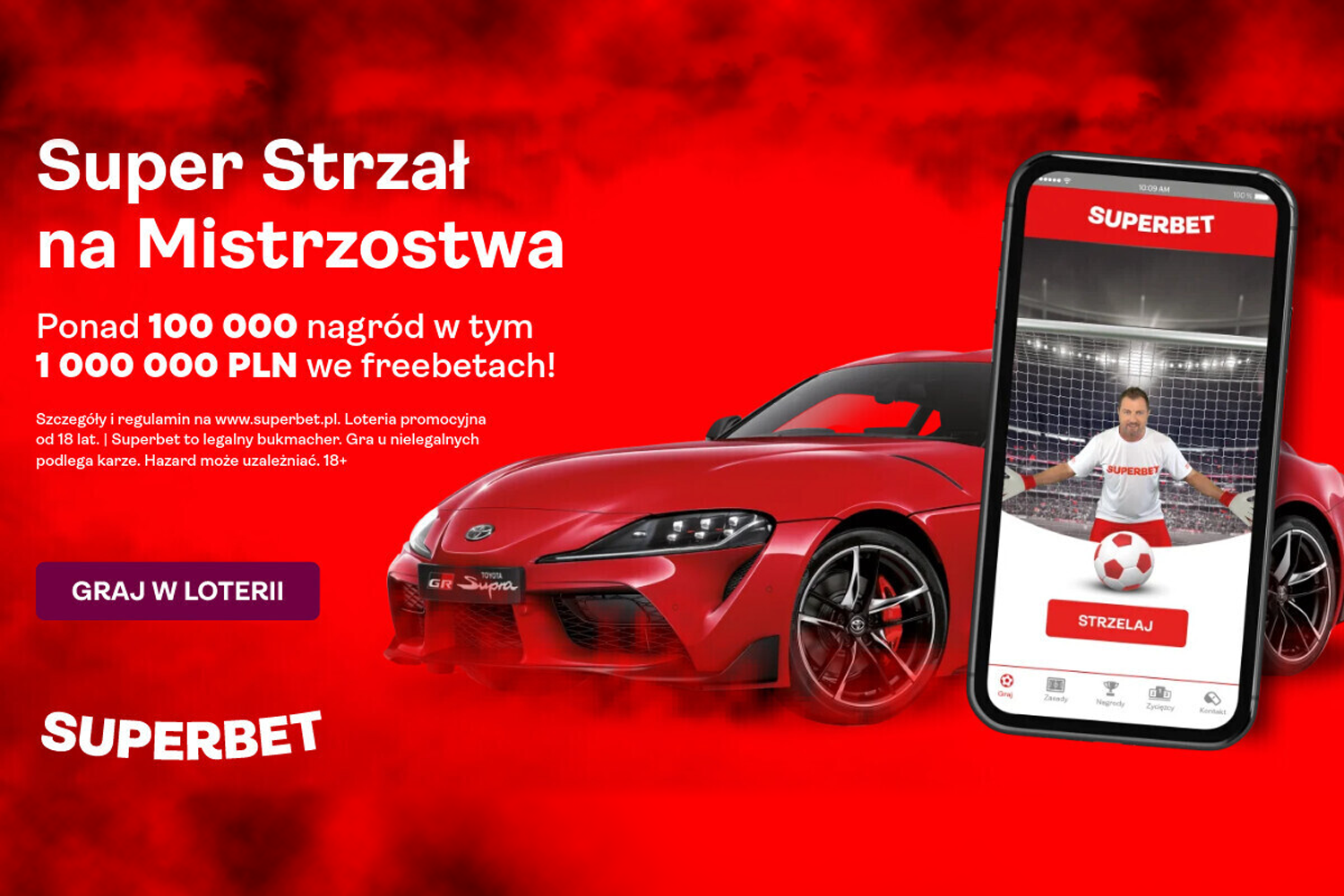 Superbet rozbija bank przed mundialem! Ustrzel Toyotę Suprę i jedną z ponad 100 000 nagród