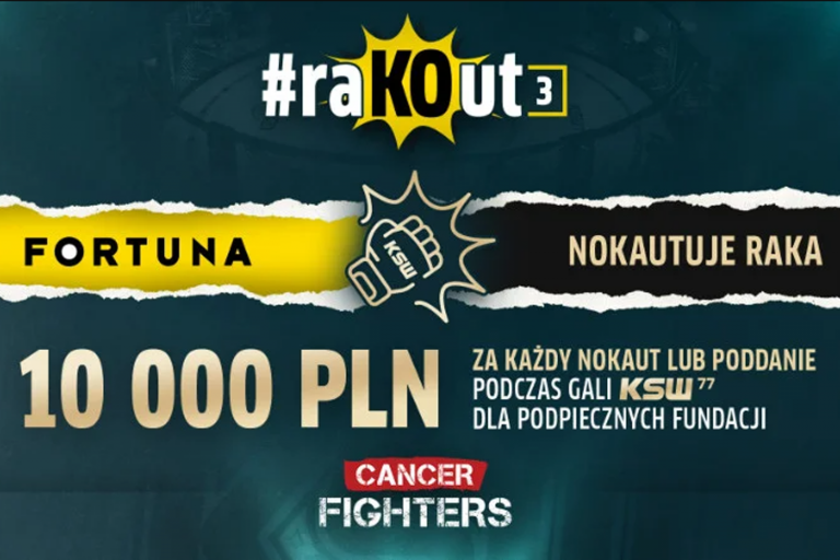 #raKOut3! Fortuna nokautuje raka na gali KSW 77