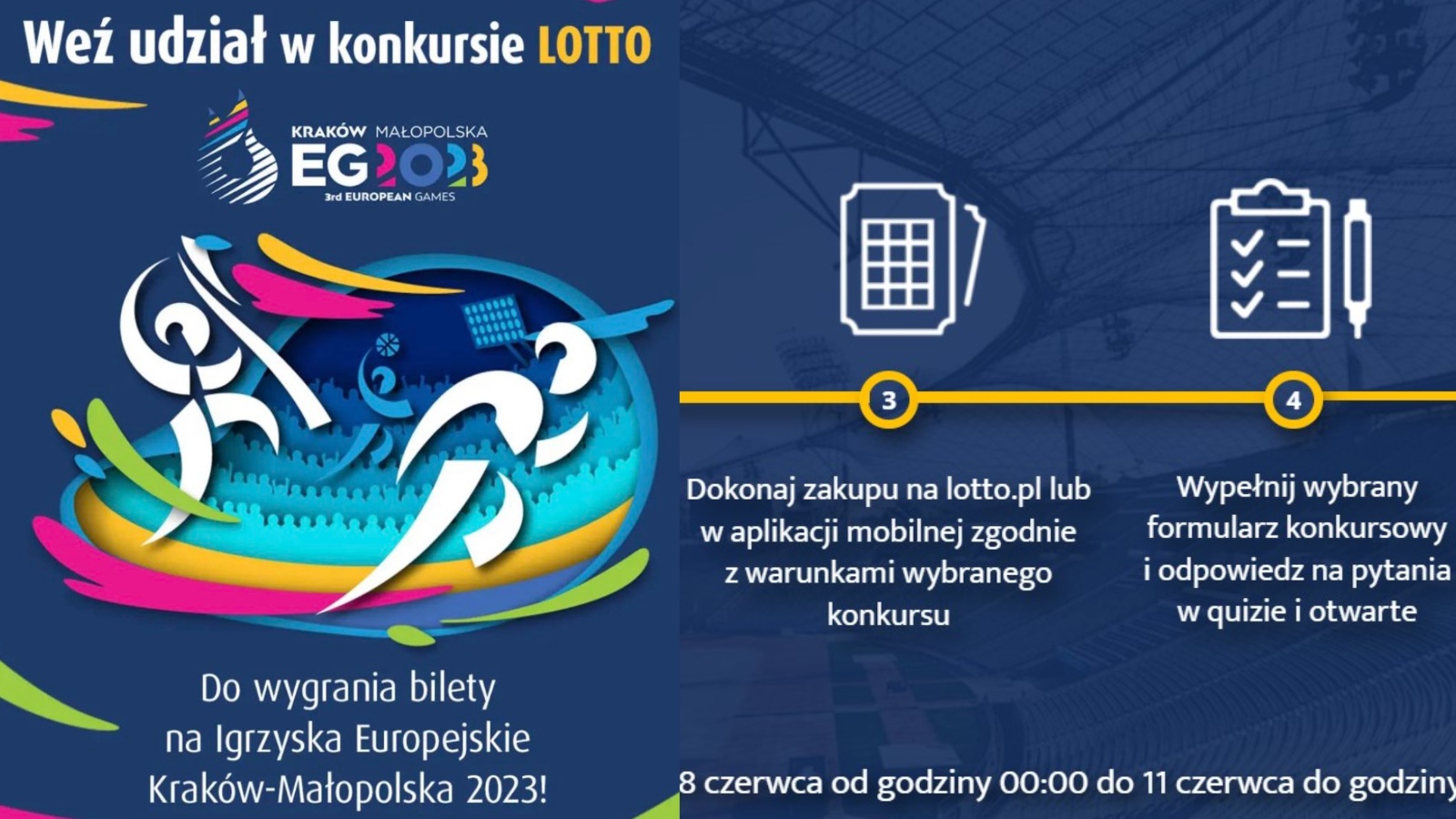 W konkursie Lotto można wygrać bilety na Igrzyska Europejskie