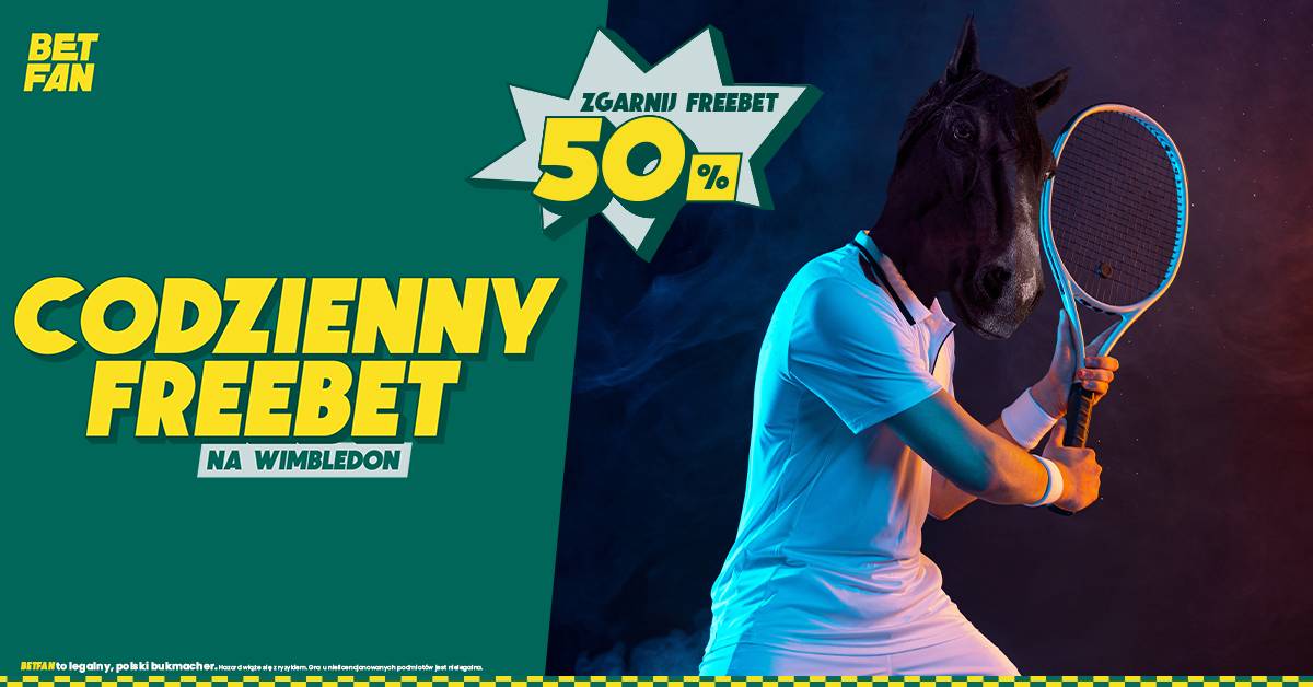 Codzienny freebet na Wimbledon! Startuje nowa akcja BETFANA