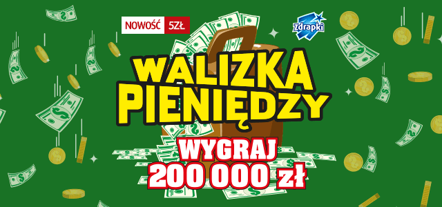 Bierz WALIZKĘ PIENIĘDZY i nie oglądaj się za siebie! Nowa zdrapka Lotto wchodzi na rynek