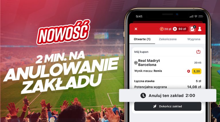 W Betclic można anulować zakład