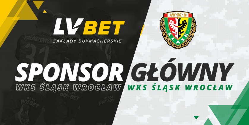 LV BET jest głównym sponsorem Śląska Wrocław