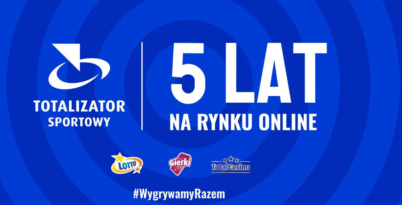 Totalizator Sportowy jest 5 lat na rynku online