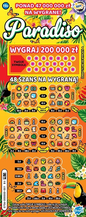 Nowa zdrapka Lotto, czyli rajska podróż ku wygranej