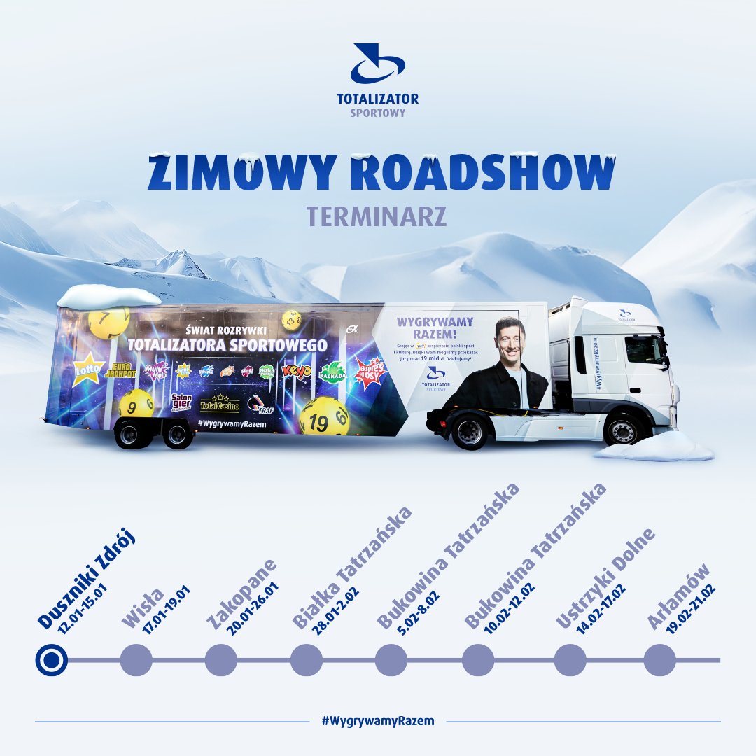 Zimowy Mobilny Showroom Totalizatora ruszył w Polskę