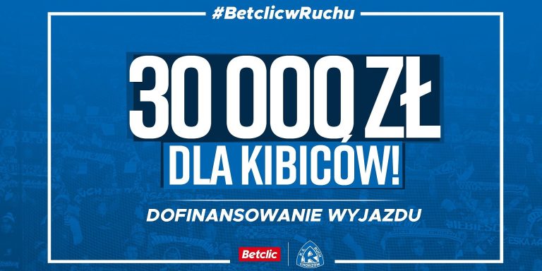 Kibice Ruchu otrzymają 30 tysięcy złotych od Betclic