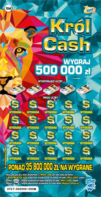 Nowość od Lotto &#8211; Zdrapka KRÓL CASH!