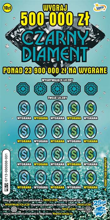 Czarny Diament &#8211; najnowsza zdrapka od Lotto