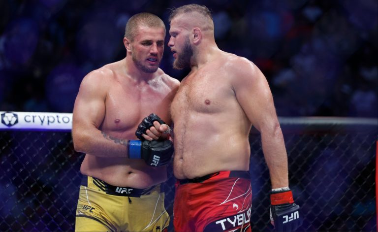 Marcin Tybura podczas jednej z gal UFC