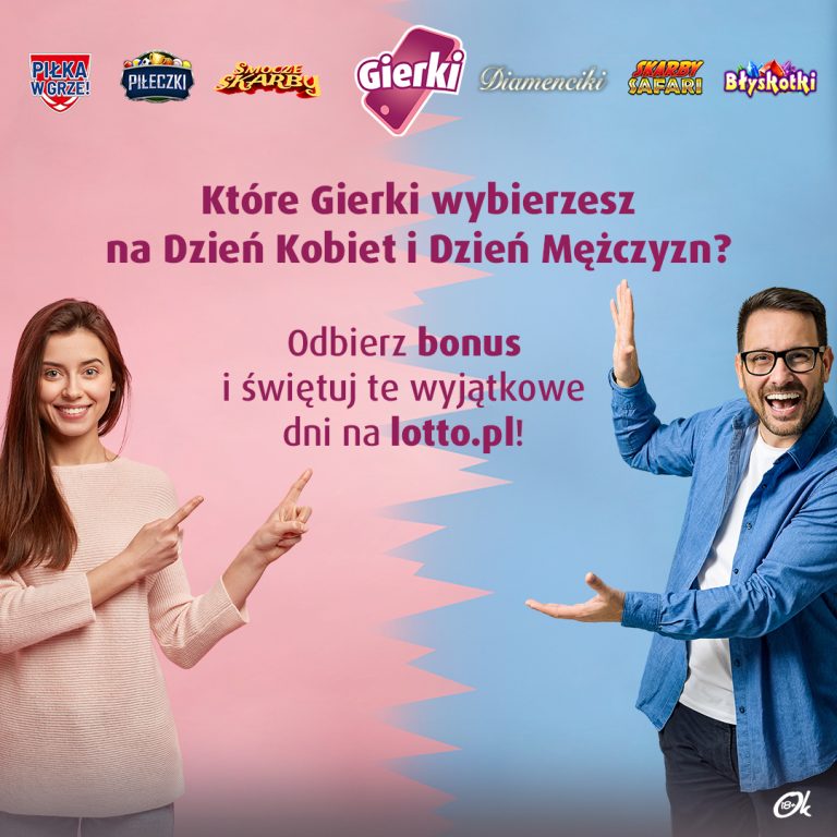 Świętuj Dzień Kobiet i Mężczyzn! Bonus od Lotto dla graczy