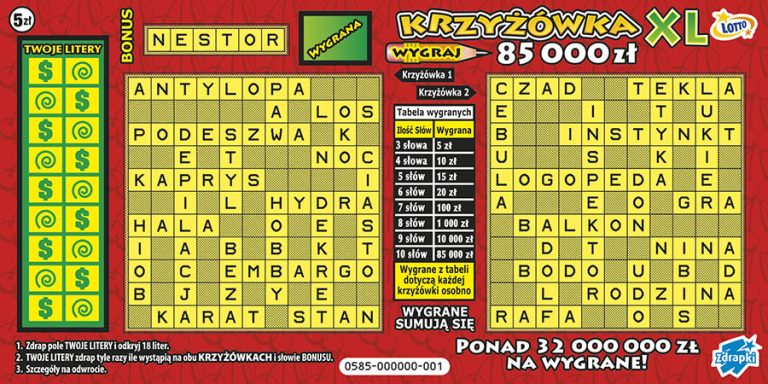 Lotto zachęca do gry w Krzyżówkę XL