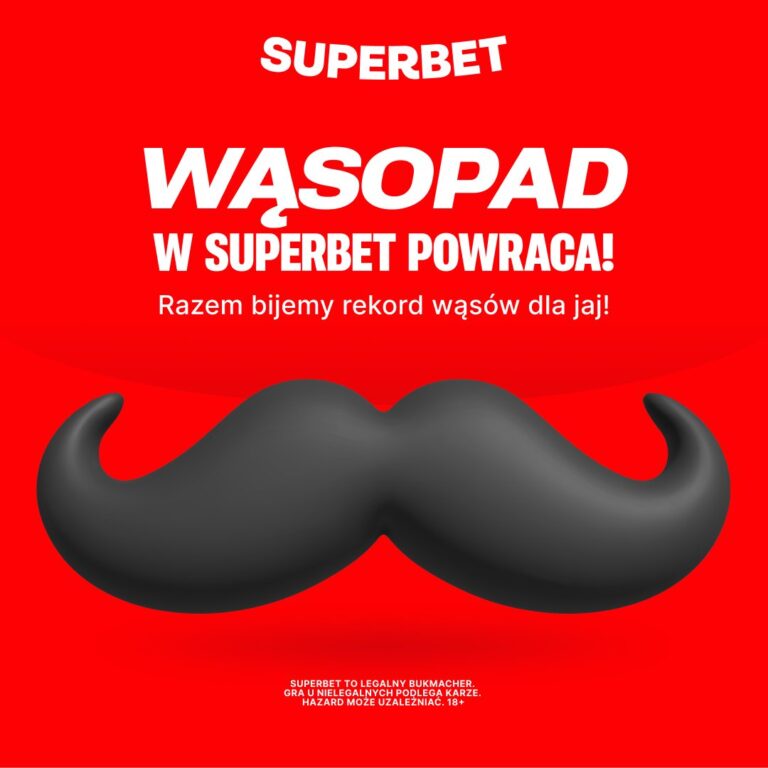 Wąsopad w Superbet powraca! Zagraj w słusznej sprawie