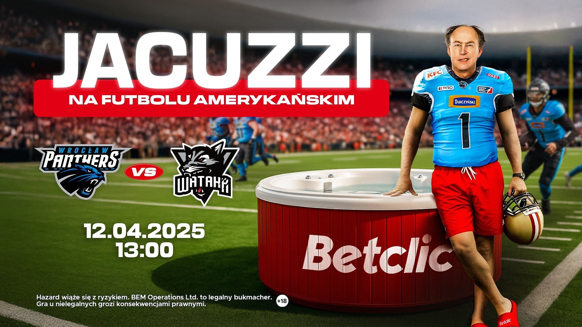 Futbol amerykański, jacuzzi i burgery w tę sobotę na Stadionie Olimpijskim we Wrocławiu