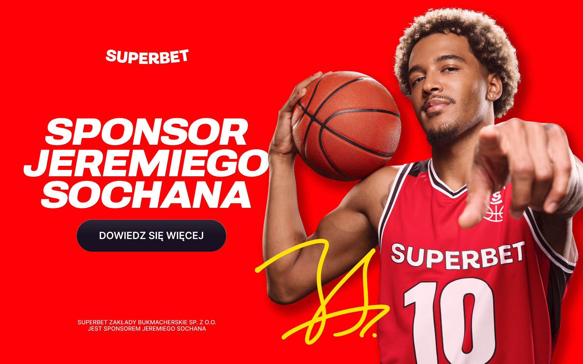Jeremy Sochan gra z Superbet! Pierwsza w Polsce kampania 360 promująca odpowiedzialną grę