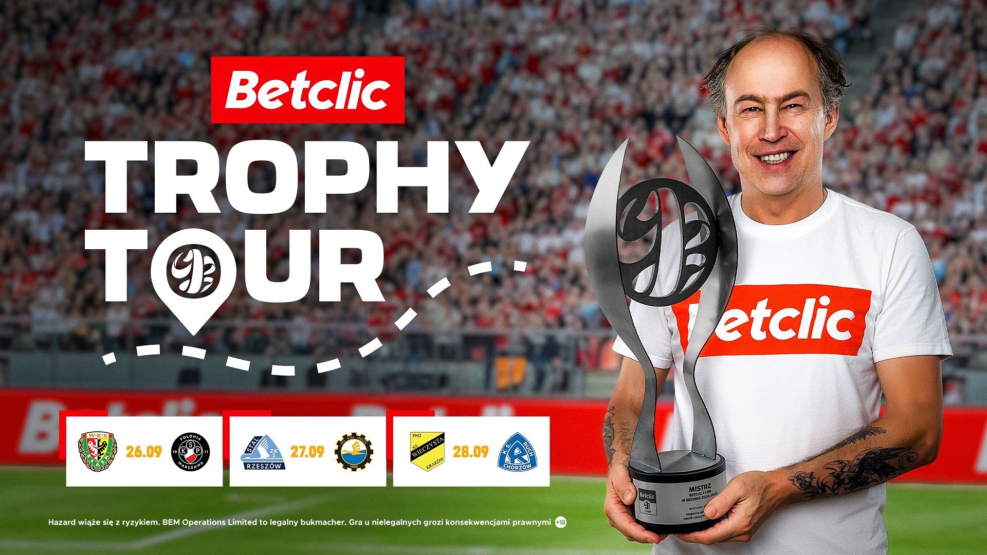 Betclic Trophy Tour – trofeum Betclic 1. Ligi znów udostępnione dla kibiców