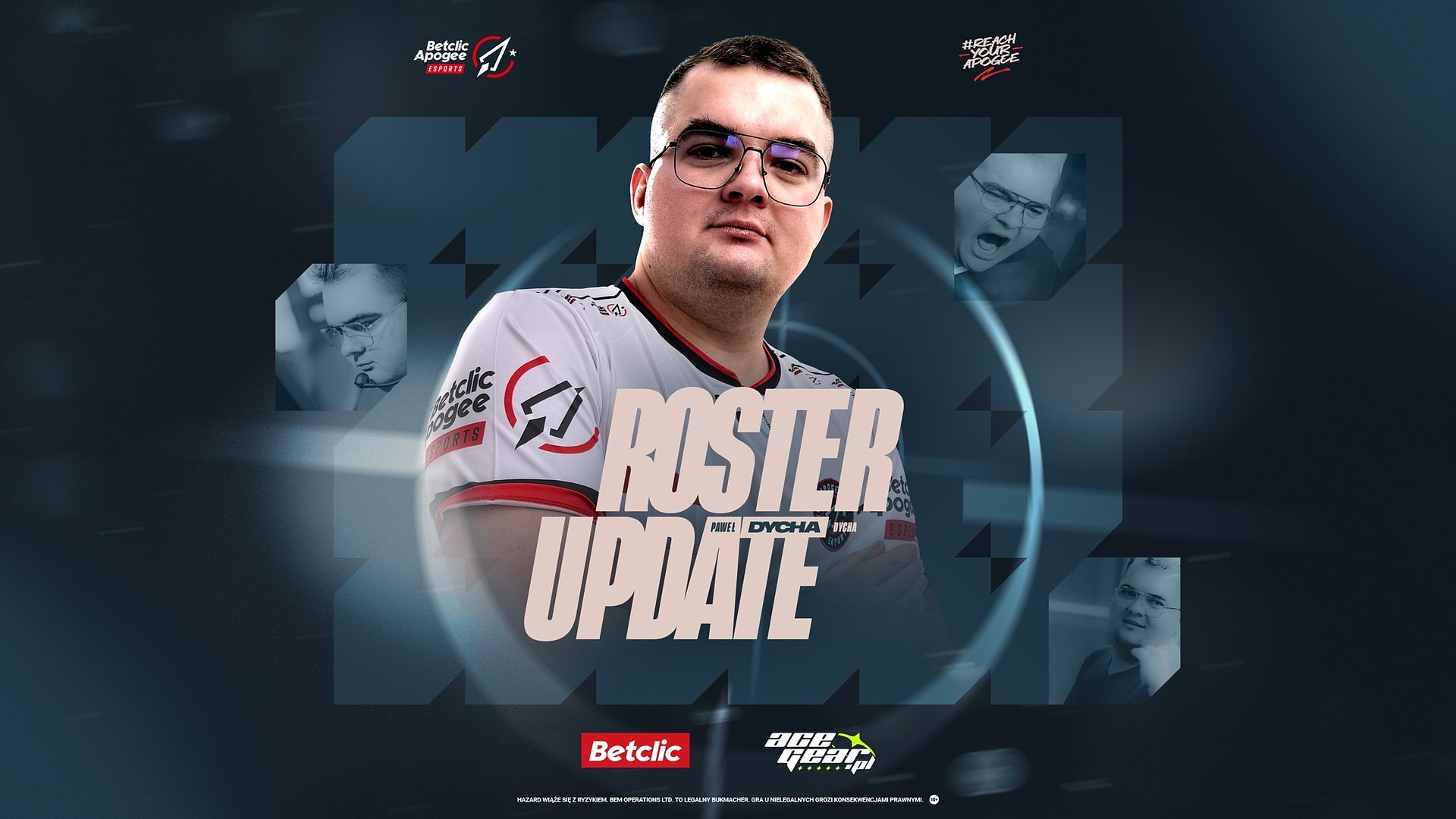 Betclic Apogee przedłuża kontrakt z Pawłem ”dychą” Dychą
