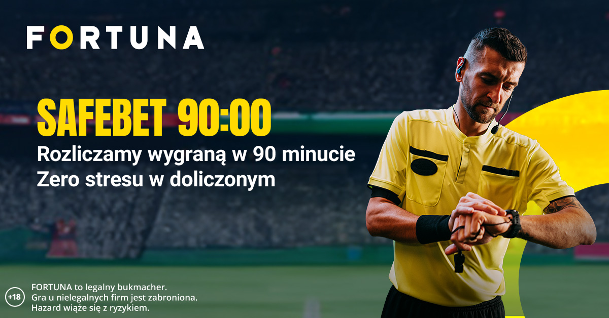 Safebet 90:00 uratuje kupony we wszystkich meczach topowych lig!