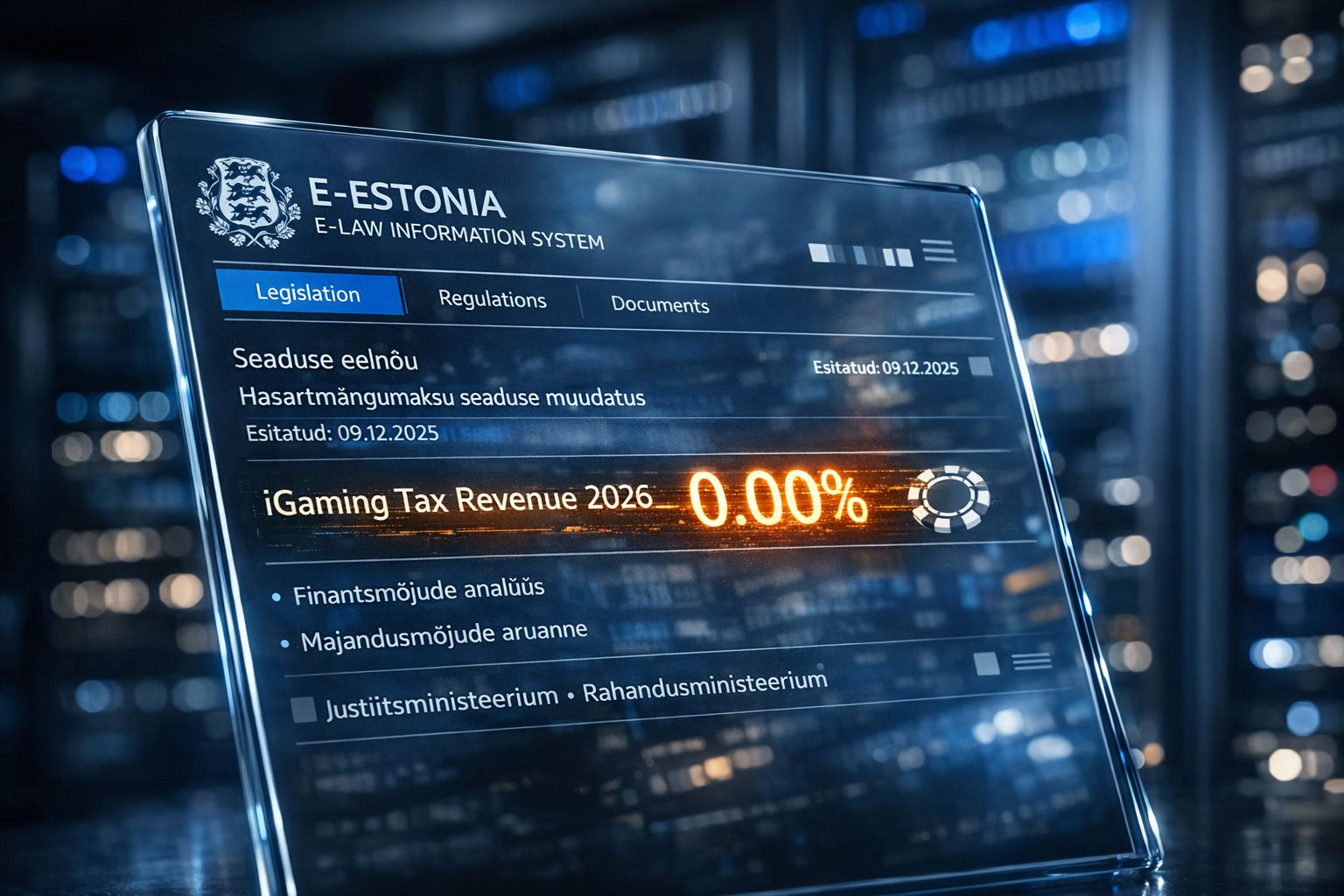 Podatkowy paraliż w Estonii. Jedna fraza warta miliony. „Godny ubolewania błąd”