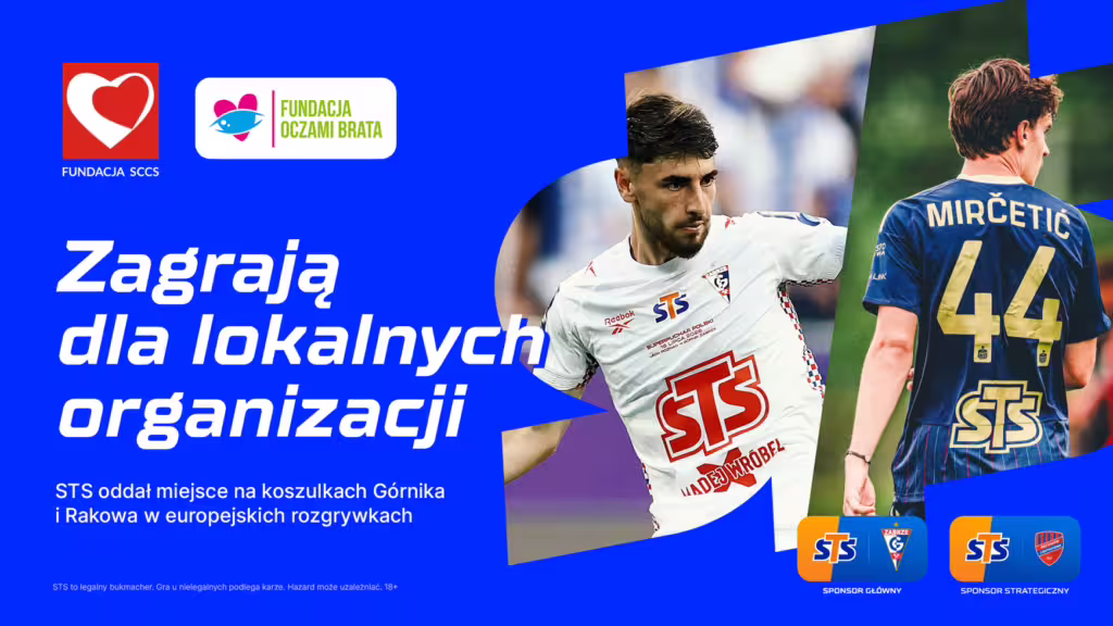 STS oddał miejsce na koszulkach. Górnik Zabrze i Raków Częstochowa zagrają w Europie dla lokalnych organizacji