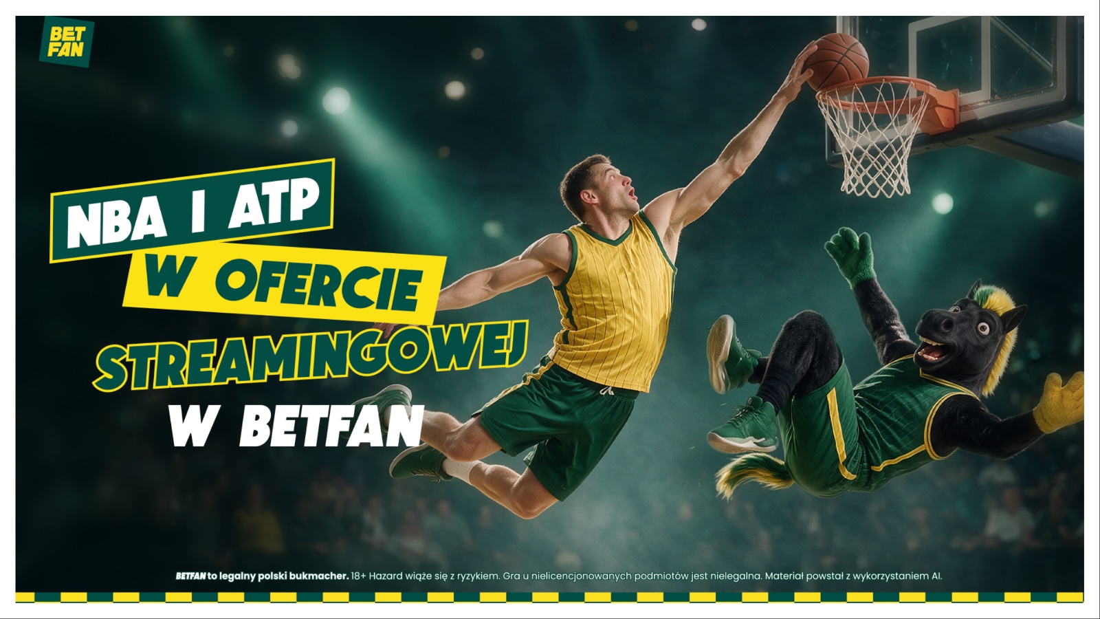 Fani NBA i ATP obejrzą mecze w BETFAN. Polski bukmacher znacząco rozszerza ofertę streamingową